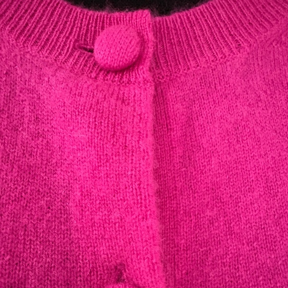 Joie Cashmere Cardigan | Pink | Cashmere Covered Buttons | NWT - Picture 2 of 5